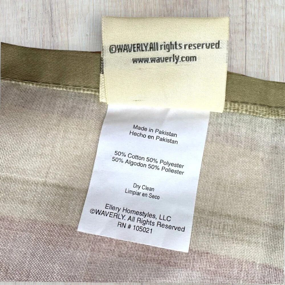 Waverly Vintage Y2K Forever Yours Rose Floral Stripe Curtain Valance 76